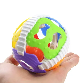 Juokingi Žaislai Vertus Bell Ball Barškučių Grabus Žvalgybos Plėtoti Minkštųjų Mobiliojo Žaislas Su Garso Naujagimiui Švietimo Žaislai