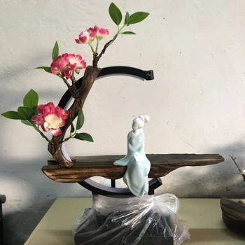 Krioklys Moliuskui Smilkalų Degiklis Ponios Smilkalų Lazdelės Laikiklis Buda Namo Apdaila Keramikinės Degiklio Rankų Darbo Gėlių Censer
