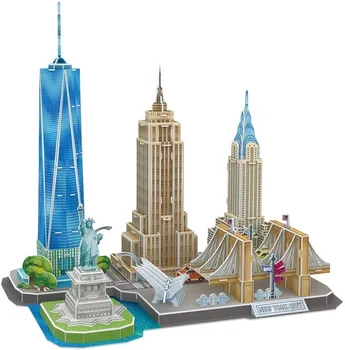3D Statybos Galvosūkiai, New York Cityline Pastato Modelis Rinkinių Kolekcija Žaislai, Rankų darbo žaislai, Patalpų