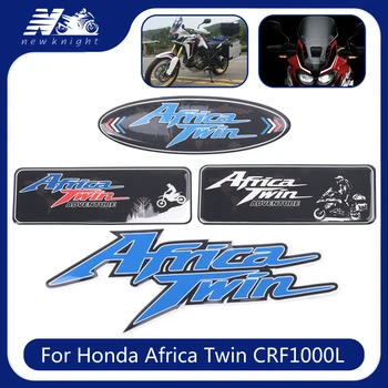 Honda Afrika Twin CRF1000L Nuotykių Kamieno Bagažo Aliuminio korpusą, Skydelis, 3D Lipdukai, Decal Raštas Lauktuvės Emblema Logotipas Ženklelis