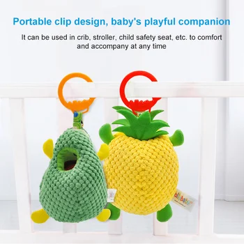 Mielas Geometrijos Vaisių Serijos Baby Comfort Žaislai, Daiktai Žiedas Varpas Lovos Kabo Barškučių Anksti Švietimo Žaislai Kūdikiams, Vaikams Metu
