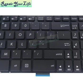 JAV apšvietimu ir klaviatūros ASUS VivoBook Pro 17 X705 x705mb x705uf N705 FN N705FD nešiojamojo KOMPIUTERIO klaviatūros apšvietimas Naujas 0KN1-2R2US12