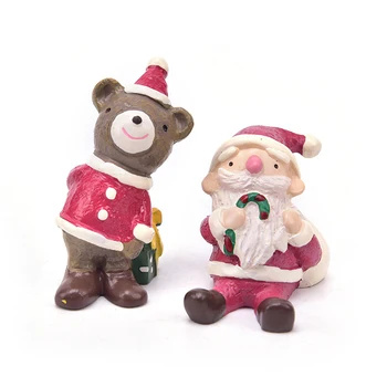 Santa Claus Sniego Statulėlės Kalėdų Modelis Dervos Dekoratyvinis Stalo Lėlės Dovana