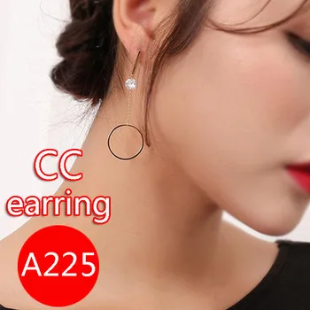 A225 Prekės C Madingi auskarai aukštos kokybės standartines žalvaris medžiaga visiškai cirkonis micro-inkrustacijos auksu spalvos stabilumas