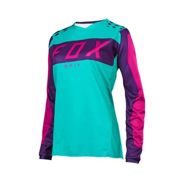 2021 maillot FOX jersey FOXMTB jersey Motokroso MTB marškinėliai dviračių džersis ponios ilgomis rankovėmis jojimo T-shirt ladies lenktynių kostiumas