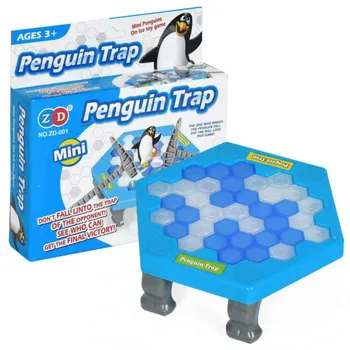 Pingvinas Ledo Didžiosios Šeimos Karščiausios Išsaugoti Pingvinas Juokingi Darbastalio Žaidimas Vaikui Žaislą Dovanų Kurie Padaryti Pingvinas Nukristi Prarasti Šį Žaidimą