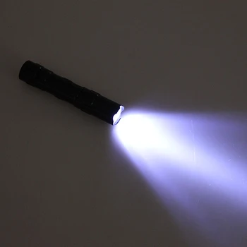 1Pcs Vandeniui Mini LED Žibintuvėlis Fakelas Kišenėje Šviesos Nešiojamų Žibintų AA Baterijos Galingas Led Medžioklės Kempingas