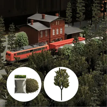 HO N Masto Imitavimo Modelį Medžio 3-9cm Architektūros Pastatas, Geležinkelio Traukinių Kraštovaizdžio Išdėstymas