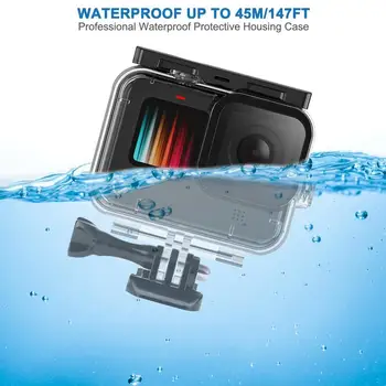 Atsparus vandeniui Atveju GoPro Hero 9 Veiksmų, Kamera po vandeniu Apsauginis dangtelis Eiti Pro Hero9 Sporto Fotoaparato Priedai