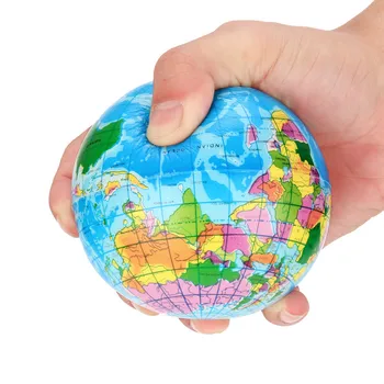 2vnt Įtempių Pasaulio Žemėlapyje Jumbo Kamuolys Atlas Pasaulyje Palmių Kamuolys Planetos Ball Žaislas Anti-stresas Suaugusiems Išskleidimo Žaislas