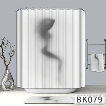 Poliesteris Dušo Užuolaidos 3D Skaitmeninis Spausdinimas Vonios Užuolaidų Vandeniui Sutirštės Vonios Sienelė, Vonios kambario Vandens Uždanga