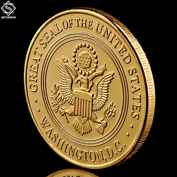 5VNT JAV Jūrų Pėstininkai Aukso Amerikos Karinio Laivyno Iššūkis Proginių Monetų Kolekcija