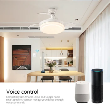 Naujas Tuya Wifi Ventiliatorius Šviesos Jungiklį, ES ir JAV Smart Ventiliatorius Lempos Jungiklis Su Įvairių Greitis Balso kontroliuoja Alexa, Google Namuose