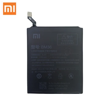 Xiao Mi Originalios Telefonų Baterijos BM36 Už Xiaomi Mi 5S Mi5S M5S Aukštos Kokybės 3200mAh Telefono Baterijos Pakeitimas
