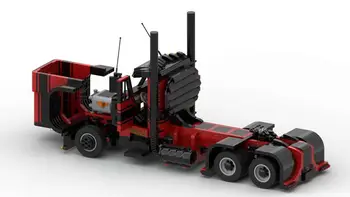 NAUJAS SS technologijų kūrimo bloką 32873 & 32567 Petras bilt 389 RC puspriekabės, sunkvežimis galvos asamblėjos švietimo žaislas modelis