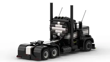 NAUJAS SS technologijų kūrimo bloką 32873 & 32567 Petras bilt 389 RC puspriekabės, sunkvežimis galvos asamblėjos švietimo žaislas modelis