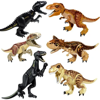 Žiauriai Raptor Pastato Juros periodo Blokų Pasaulio 2 MINI Dinozaurų Duomenys Plytų Dino Žaislai Vaikams Kalėdų Dinosaurios