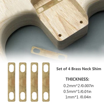 4 Vnt kompaktiškas toolEasy įdiegti accessoriesReplacement gilaus tarpikliai gitaros kaklo tarpikliai bass garso tvirtos kietos žalvario