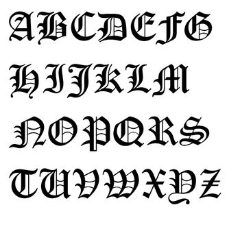 SHOUMAN Gotikos Pradinio Abėcėlės raidės A-Z, pašto Dėžutės Grandinės Karoliai Didmeninė 316L Nerūdijančio Plieno Vyrų Mergina, Moterų Papuošalai
