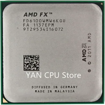 Nemokamas Pristatymas AMD FX-Series FX 6100 3.3 GHz Six-Core CPU Procesorius FD6100WMW6KGU Socket AM3+