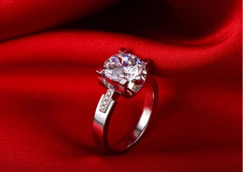 MDEAN Vestuviniai Žiedai Moterims Balto Aukso Sužadėtuvių AAA Cirkonis Juvelyriniai dirbiniai Moterų Žiedas Priedai