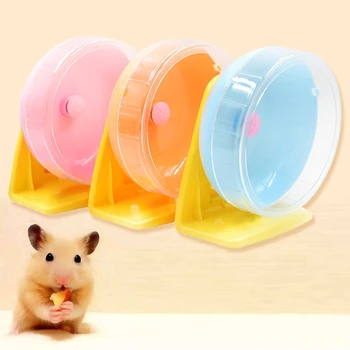 Namų ūkio Mažų Gyvūnėlių Žiurkėno Bėgimo Ratuką su Stovu Veikia Bėgiojimas Plastiko Žaislas