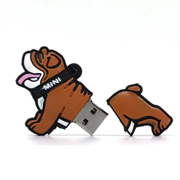 Šuo usb flash diskas 128GB 64GB 32GB 16 GB 4 GB 8 GB Karikatūros usb stick Mini 