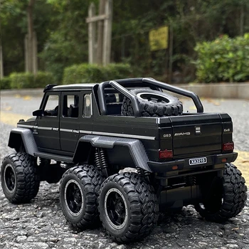 1:32 Benz G63 6*6Tyre Modifikuotų Off-Road Transporto priemonė Lydinio Automobilio Modelį Diecasts metalo Modeliavimas Žaislas Automobilio Modelio Surinkimo Vaikams žaislas dovana