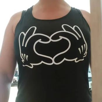 YGYEEG Moterų Marškinėliai Atsitiktinis Harajuku Love Spausdinti Viršūnes Vasaros Moterų Berankovis Off Peties Kvėpuojantis Balta Juoda Apranga