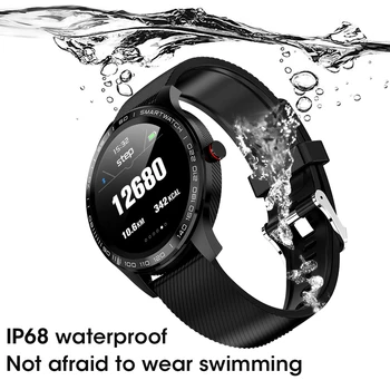 L9 smartwatch EKG Širdies ritmas Ragina Priminimas IP68 Vandeniui Žiūrėti Vyrų jutiklinių Vyrų Sportas Žiūrėti