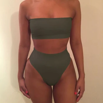 Lengvas Mados Moterų maudymosi kostiumėlį, Patogus Minkštas Bikini vientisos Spalvos Mados Kvėpuojantis Maudymosi Kostiumėliais, Paplūdimio Atostogų 2021