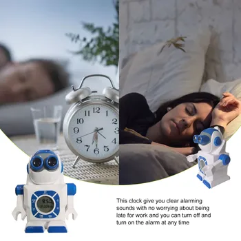 Kūrybos Erdvės Robotas Projection Alarm Clock Įdomus Animaciją Mažas Laikrodis