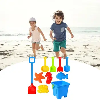 Vaikų Smėlio Dėžutės Paplūdimio Žaislų Rinkinys Smėlio Kibirą Nustatyti Paplūdimio Kubo Ekologinio Draugiškas Spalvinga Žaisti Krepšelis tuščias Kibiras Lauko Smėlio Žaislai
