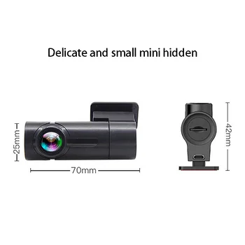 Brūkšnys Kamera Automobilio 1080P DVR WiFi 170 Laipsnių Plataus Kampo Mini Naktinio Matymo Automobilių Vairavimo Diktofonas, Vaizdo įrašymas