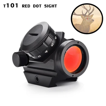 Taktinis T101 1x25mm Red Dot Akyse Holografinis Mini Akyse Red Dot Akyse su Vištiena Montavimas Stiprumo Medžioklės oriniams