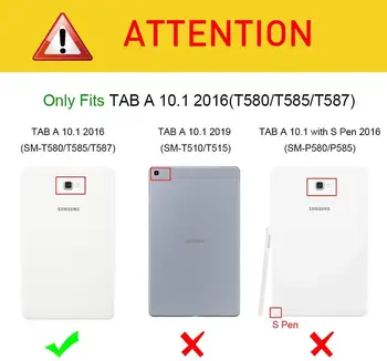 Samsung Galaxy Tab A6 10.1 2016 SM-T580 T580N T585 T585C Tablet Atveju Stendas 