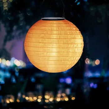 8 Colių Vandeniui LED Saulės Audiniu Kinijos Žibintų Lauke Festivalis Vestuves Sodo Kabo Lempa Šviesos Namų Dekoro #Y5