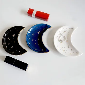 Kūrybos Maži Mėnulio Saugojimo Dėklas Keramikos Saugojimo Dėklas Simple Ir Kompaktiškas Keramikos Saugojimo Organizador Namų Puošybai#2021
