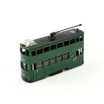 1:120 masto Diecast Modelis maža HONKONGO tramvajai automobilių 1/120 Lydinio Žaislas, Miniatiūrinių Automobilių Kolekcija Berniukų, Mergaičių žaislas Dovana