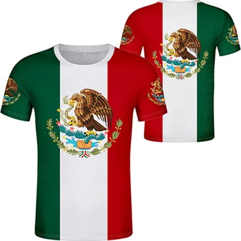 JUNGTINIŲ MEKSIKOS valstijų marškinėliai logo nemokamų užsakymą pavadinimas numeris mex t-shirt tautos vėliava mx ispanijos meksikos spausdinti foto drabužių