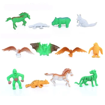 68Pcs/set Mini Gyvūnų Pasaulyje Zoologijos sodas Imituojamas Kietas Dinozaurų Pavyzdį, Žaislai Berniukams, figūrėlių, Animacinių filmų Kolekcija Vaikams Žaislas Dovana
