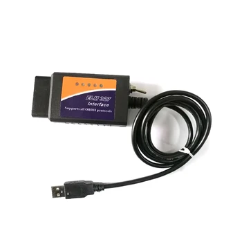 Automobilių Auto Diagnostikos skaitytuvo Automobilių Diagnostikos Skaitytuvas Kabelis Mini USB OBD2 Diagnostinis Kabelis FORSCAN ELM327 USB, su Jungikliu
