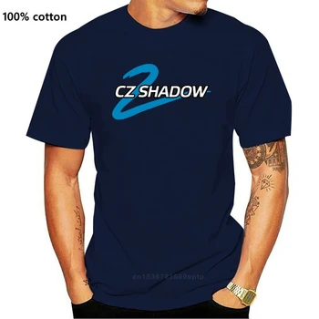Originalus CZ 75 Shadow 2 Mens Marškinėliai Tee Naujo Modelio Dizainas CZUB - CZ Originalus Vyrų Mados trumpomis Rankovėmis, vatos Pagaliukai