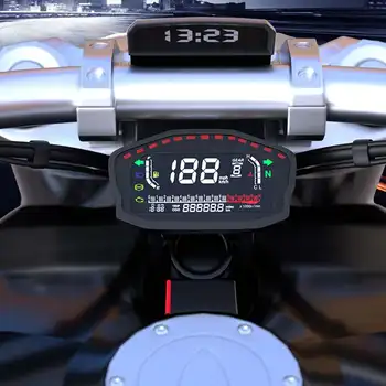 Motociklo Universalus LCD HD Skaitmeninio Spidometro Apšvietimas Motociklo Odometras Tachometras For1,2,4 Cilindrai Matuoklis Su Jutiklis