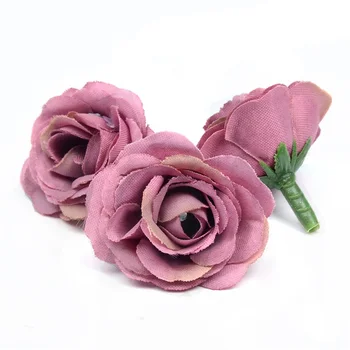 10vnt 2cm Dirbtinio Šilko Mini Rožė Gėlių Vadovai Vestuves Namo Kambaryje Apdailos Santuokos Skrybėlės Priedai Pigūs Gėlių