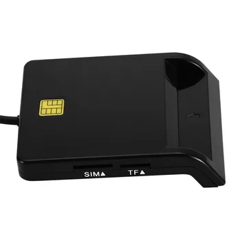USB Smart Card Reader Lengvas Banko Kortele IC ID SIM TF Card Reader Banko Darbo Reikmenys Windows 10, 8, 7, Vista