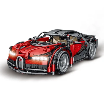 Bugatti 023001Racing Automobilių Blokai Modelio Rinkinio Montavimas Plytos, Žaislai, Vaikams, Vaikų, Kalėdinės Dovanos