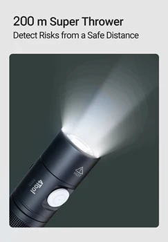 NEXTOOL Tipas-C Įkraunama LED Žibintuvėlis 1400 Liumenų Super Šviesus Galingas Žibintuvėlis 18650 Baterija, USB katerių Lauke ED10