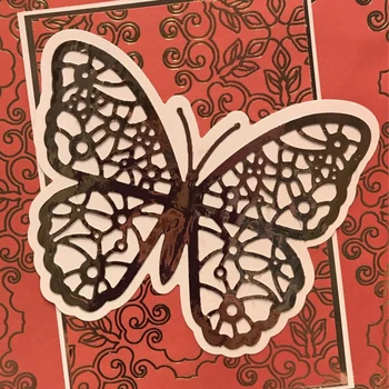 100*80mm tuščiaviduriai drugelis Metalo Pjovimo Miršta dekoro kortelę 