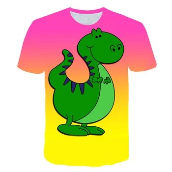 3D atspausdintas varlė mielas grafinis marškinėliai vaikų marškinėliai green marškinėliai Harajuku atsitiktinis vasaros marškinėliai berniukams ir mergaitėms, atsitiktinis marškinėliai